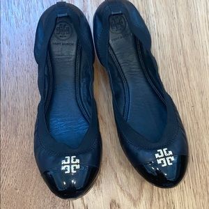Tory Burch Ballet Flats size 9.5 Black